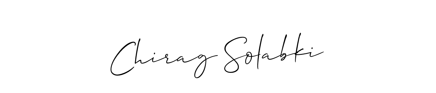 Make a beautiful signature design for name Chirag Solabki. Use this online signature maker to create a handwritten signature for free. Chirag Solabki signature style 2 images and pictures png