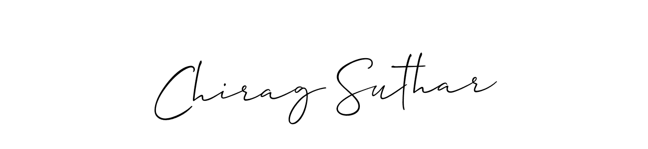 How to Draw Chirag Suthar signature style? Allison_Script is a latest design signature styles for name Chirag Suthar. Chirag Suthar signature style 2 images and pictures png