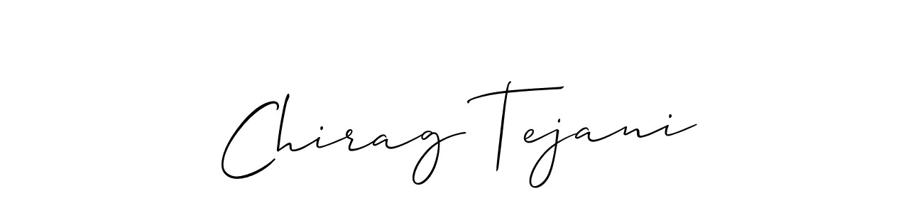 Chirag Tejani stylish signature style. Best Handwritten Sign (Allison_Script) for my name. Handwritten Signature Collection Ideas for my name Chirag Tejani. Chirag Tejani signature style 2 images and pictures png