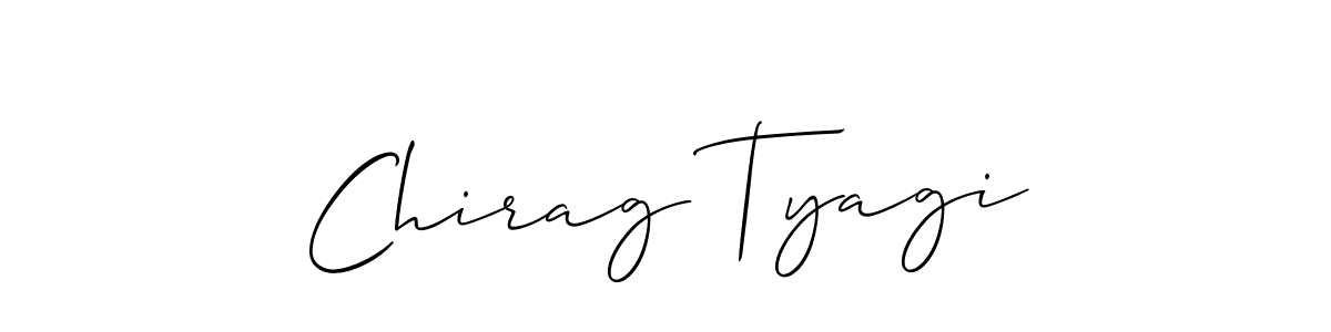 Use a signature maker to create a handwritten signature online. With this signature software, you can design (Allison_Script) your own signature for name Chirag Tyagi. Chirag Tyagi signature style 2 images and pictures png
