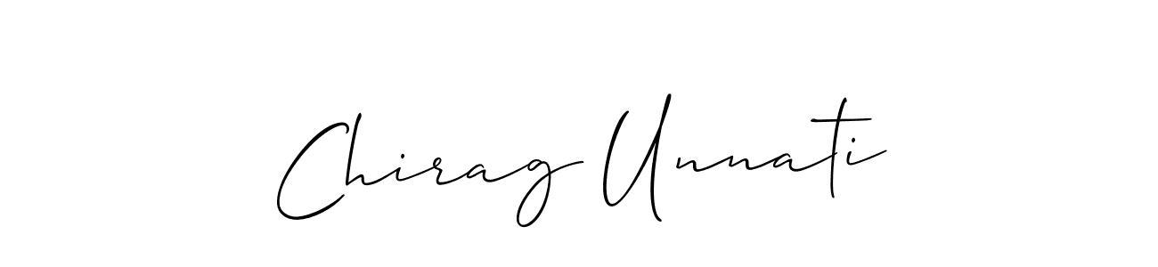 It looks lik you need a new signature style for name Chirag Unnati. Design unique handwritten (Allison_Script) signature with our free signature maker in just a few clicks. Chirag Unnati signature style 2 images and pictures png