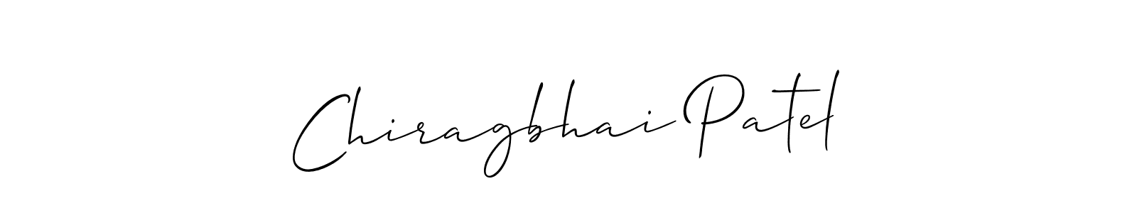 Allison_Script is a professional signature style that is perfect for those who want to add a touch of class to their signature. It is also a great choice for those who want to make their signature more unique. Get Chiragbhai Patel name to fancy signature for free. Chiragbhai Patel signature style 2 images and pictures png