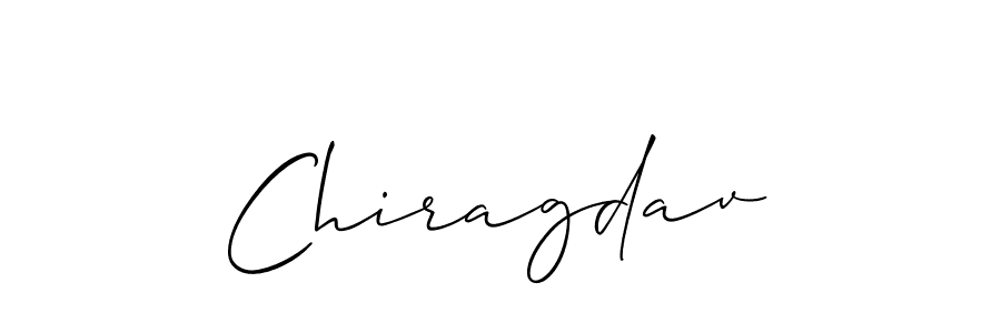 How to make Chiragdav name signature. Use Allison_Script style for creating short signs online. This is the latest handwritten sign. Chiragdav signature style 2 images and pictures png