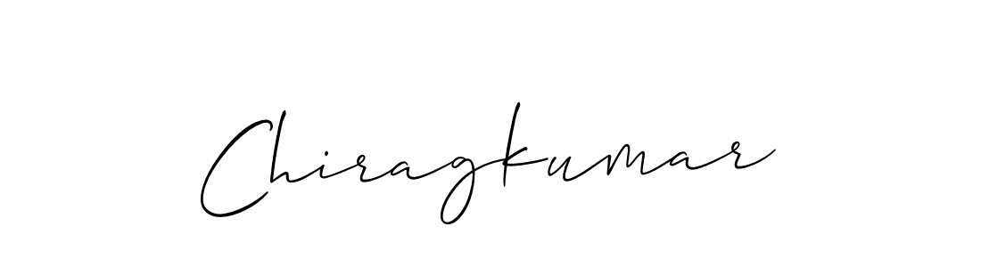 How to make Chiragkumar signature? Allison_Script is a professional autograph style. Create handwritten signature for Chiragkumar name. Chiragkumar signature style 2 images and pictures png