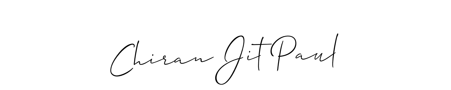 Chiran Jit Paul stylish signature style. Best Handwritten Sign (Allison_Script) for my name. Handwritten Signature Collection Ideas for my name Chiran Jit Paul. Chiran Jit Paul signature style 2 images and pictures png