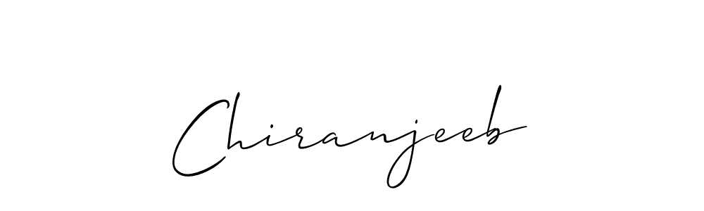 Create a beautiful signature design for name Chiranjeeb. With this signature (Allison_Script) fonts, you can make a handwritten signature for free. Chiranjeeb signature style 2 images and pictures png