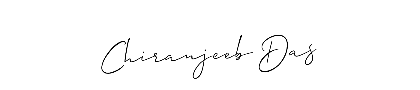 Make a short Chiranjeeb Das signature style. Manage your documents anywhere anytime using Allison_Script. Create and add eSignatures, submit forms, share and send files easily. Chiranjeeb Das signature style 2 images and pictures png