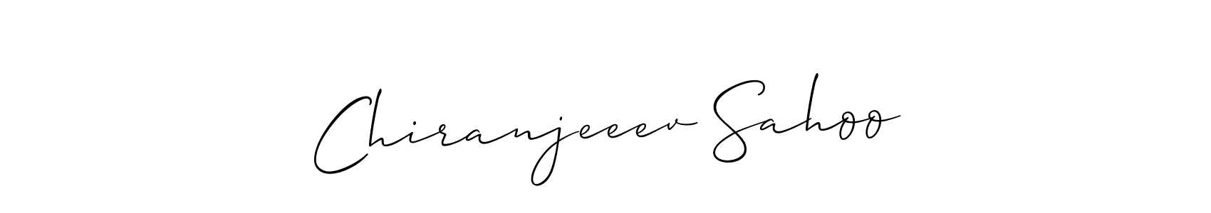 Design your own signature with our free online signature maker. With this signature software, you can create a handwritten (Allison_Script) signature for name Chiranjeeev Sahoo. Chiranjeeev Sahoo signature style 2 images and pictures png