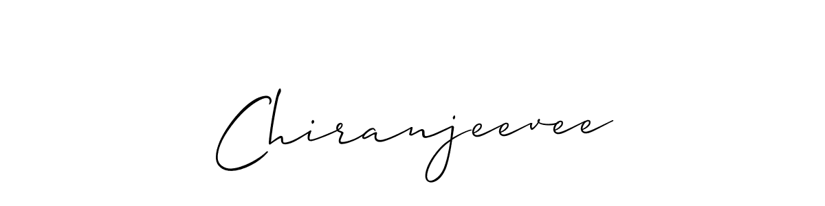 Design your own signature with our free online signature maker. With this signature software, you can create a handwritten (Allison_Script) signature for name Chiranjeevee. Chiranjeevee signature style 2 images and pictures png