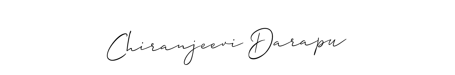 Make a beautiful signature design for name Chiranjeevi Darapu. With this signature (Allison_Script) style, you can create a handwritten signature for free. Chiranjeevi Darapu signature style 2 images and pictures png