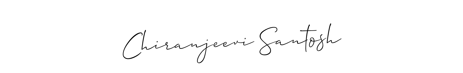 Also we have Chiranjeevi Santosh name is the best signature style. Create professional handwritten signature collection using Allison_Script autograph style. Chiranjeevi Santosh signature style 2 images and pictures png