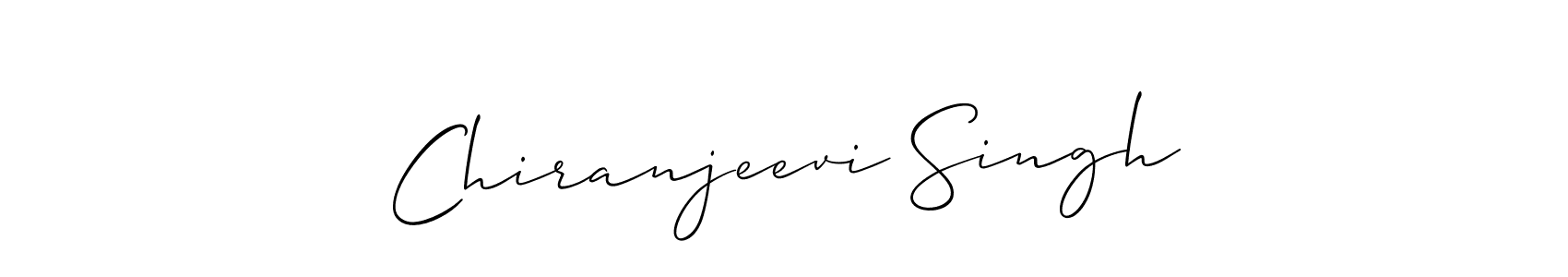 Allison_Script is a professional signature style that is perfect for those who want to add a touch of class to their signature. It is also a great choice for those who want to make their signature more unique. Get Chiranjeevi Singh name to fancy signature for free. Chiranjeevi Singh signature style 2 images and pictures png