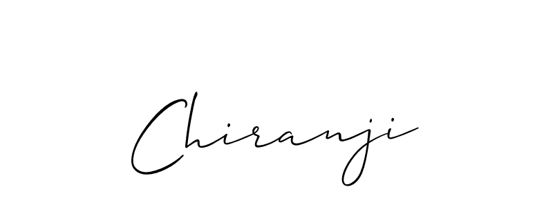 Chiranji stylish signature style. Best Handwritten Sign (Allison_Script) for my name. Handwritten Signature Collection Ideas for my name Chiranji. Chiranji signature style 2 images and pictures png