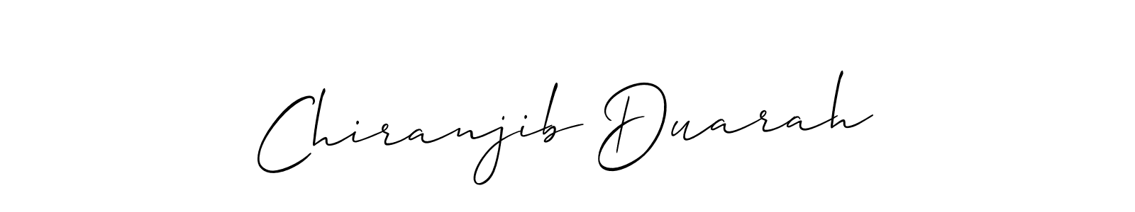 Also You can easily find your signature by using the search form. We will create Chiranjib Duarah name handwritten signature images for you free of cost using Allison_Script sign style. Chiranjib Duarah signature style 2 images and pictures png