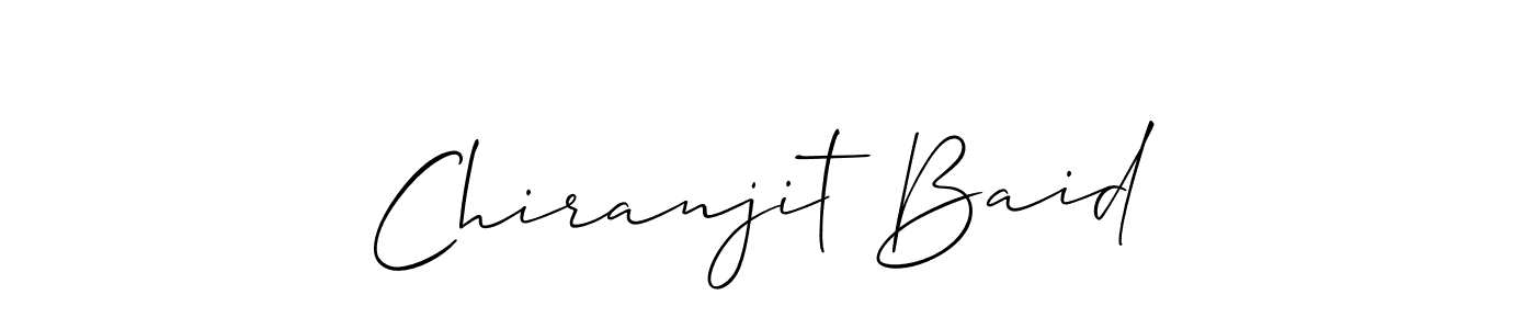 Here are the top 10 professional signature styles for the name Chiranjit Baid. These are the best autograph styles you can use for your name. Chiranjit Baid signature style 2 images and pictures png