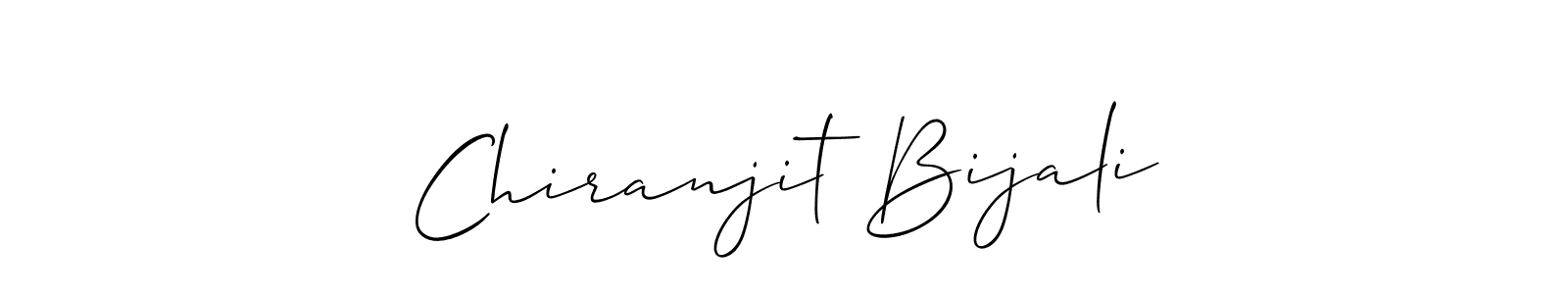 Make a beautiful signature design for name Chiranjit Bijali. With this signature (Allison_Script) style, you can create a handwritten signature for free. Chiranjit Bijali signature style 2 images and pictures png