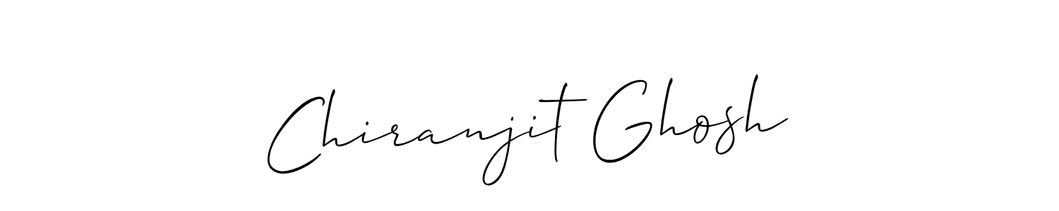 How to make Chiranjit Ghosh name signature. Use Allison_Script style for creating short signs online. This is the latest handwritten sign. Chiranjit Ghosh signature style 2 images and pictures png