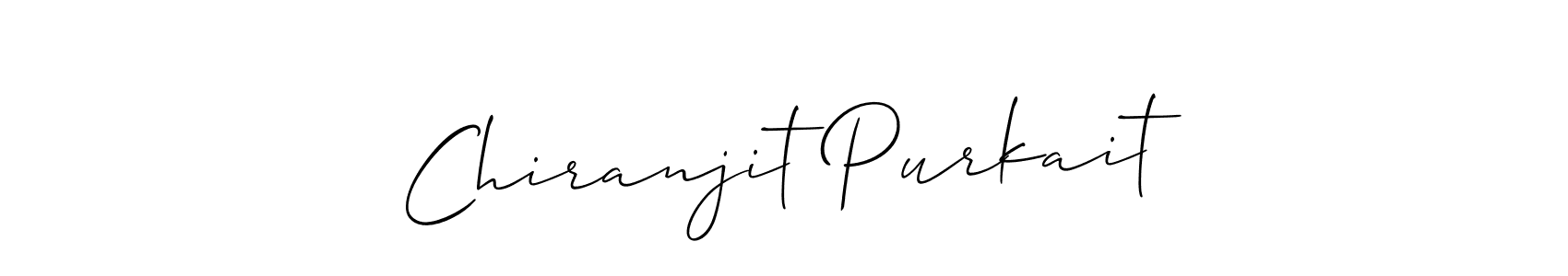Use a signature maker to create a handwritten signature online. With this signature software, you can design (Allison_Script) your own signature for name Chiranjit Purkait. Chiranjit Purkait signature style 2 images and pictures png