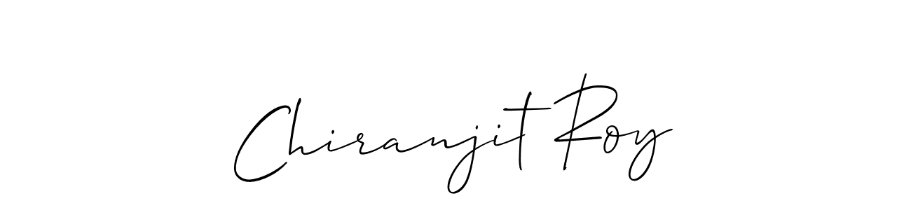 Use a signature maker to create a handwritten signature online. With this signature software, you can design (Allison_Script) your own signature for name Chiranjit Roy. Chiranjit Roy signature style 2 images and pictures png