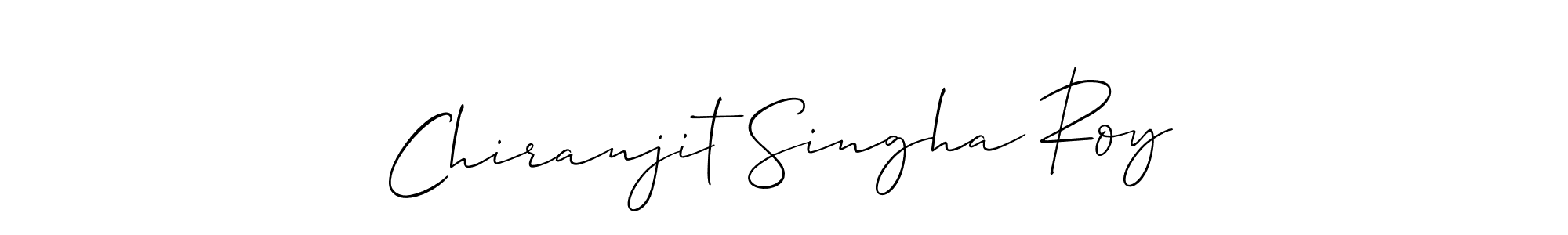 How to make Chiranjit Singha Roy name signature. Use Allison_Script style for creating short signs online. This is the latest handwritten sign. Chiranjit Singha Roy signature style 2 images and pictures png