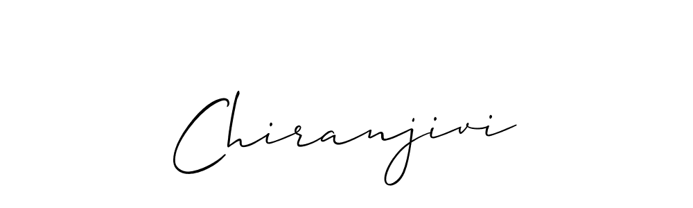 Make a beautiful signature design for name Chiranjivi. With this signature (Allison_Script) style, you can create a handwritten signature for free. Chiranjivi signature style 2 images and pictures png