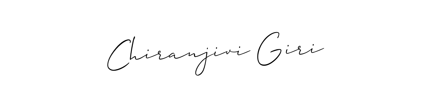 Make a beautiful signature design for name Chiranjivi Giri. With this signature (Allison_Script) style, you can create a handwritten signature for free. Chiranjivi Giri signature style 2 images and pictures png