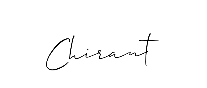 Allison_Script is a professional signature style that is perfect for those who want to add a touch of class to their signature. It is also a great choice for those who want to make their signature more unique. Get Chirant name to fancy signature for free. Chirant signature style 2 images and pictures png