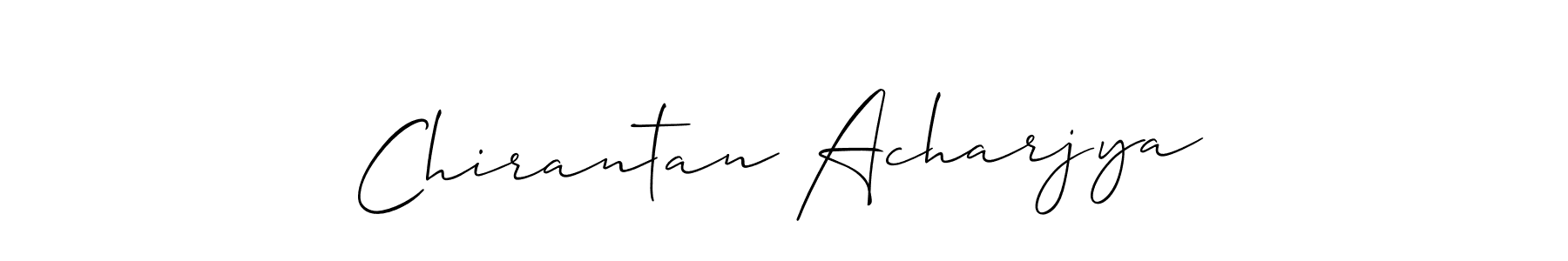 Also we have Chirantan Acharjya name is the best signature style. Create professional handwritten signature collection using Allison_Script autograph style. Chirantan Acharjya signature style 2 images and pictures png