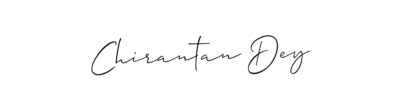 Use a signature maker to create a handwritten signature online. With this signature software, you can design (Allison_Script) your own signature for name Chirantan Dey. Chirantan Dey signature style 2 images and pictures png