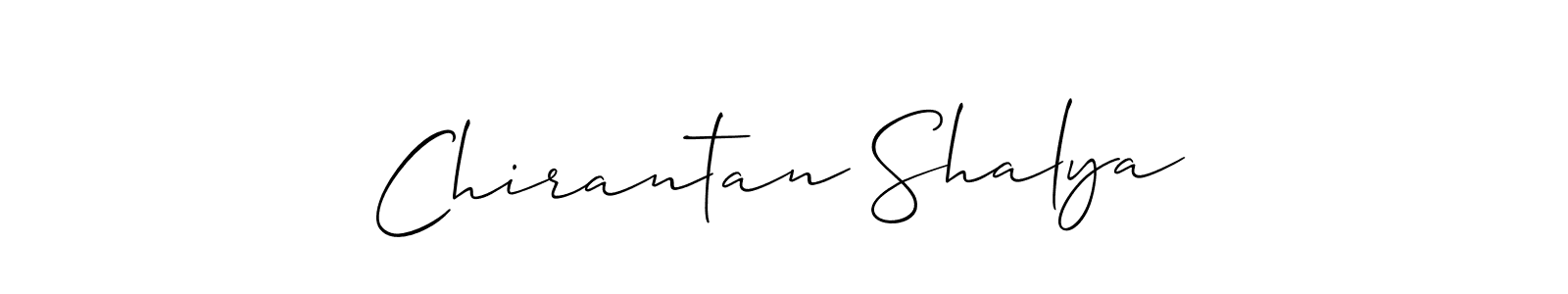 Chirantan Shalya stylish signature style. Best Handwritten Sign (Allison_Script) for my name. Handwritten Signature Collection Ideas for my name Chirantan Shalya. Chirantan Shalya signature style 2 images and pictures png