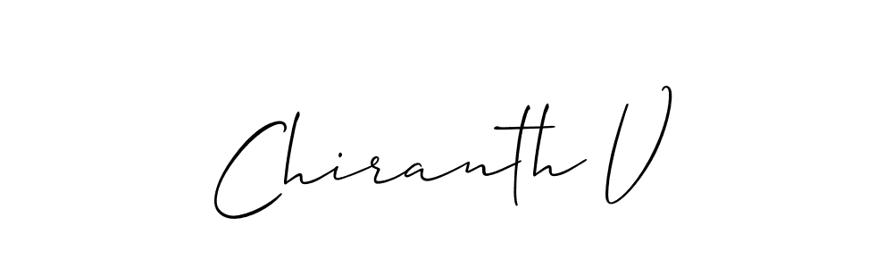 This is the best signature style for the Chiranth V name. Also you like these signature font (Allison_Script). Mix name signature. Chiranth V signature style 2 images and pictures png