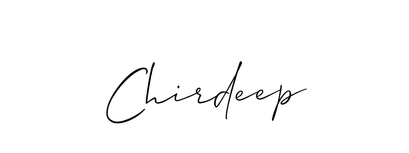 Best and Professional Signature Style for Chirdeep. Allison_Script Best Signature Style Collection. Chirdeep signature style 2 images and pictures png
