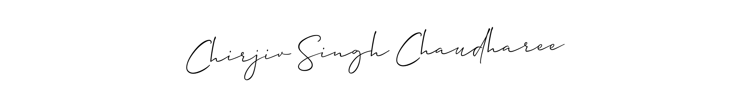 You can use this online signature creator to create a handwritten signature for the name Chirjiv Singh Chaudharee. This is the best online autograph maker. Chirjiv Singh Chaudharee signature style 2 images and pictures png