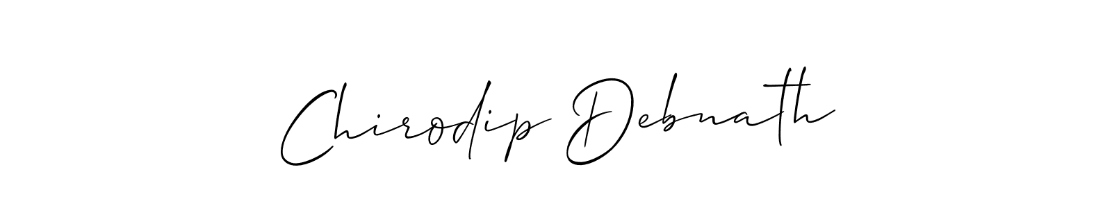 The best way (Allison_Script) to make a short signature is to pick only two or three words in your name. The name Chirodip Debnath include a total of six letters. For converting this name. Chirodip Debnath signature style 2 images and pictures png