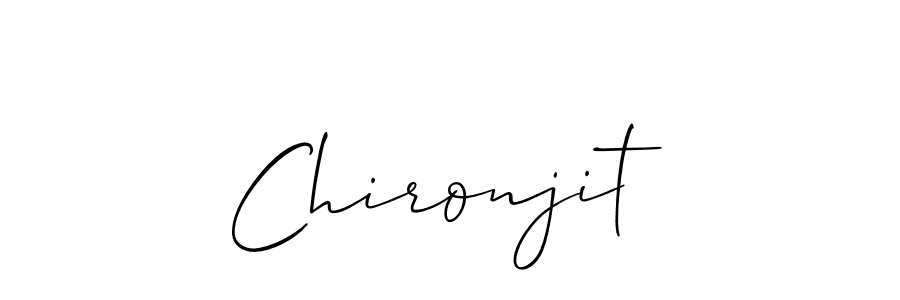 How to Draw Chironjit signature style? Allison_Script is a latest design signature styles for name Chironjit. Chironjit signature style 2 images and pictures png