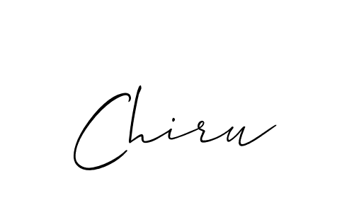 How to Draw Chiru signature style? Allison_Script is a latest design signature styles for name Chiru. Chiru signature style 2 images and pictures png