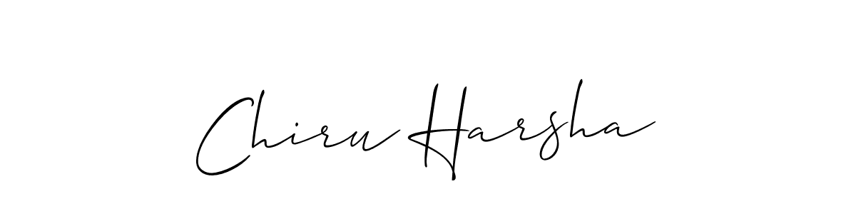 You can use this online signature creator to create a handwritten signature for the name Chiru Harsha. This is the best online autograph maker. Chiru Harsha signature style 2 images and pictures png