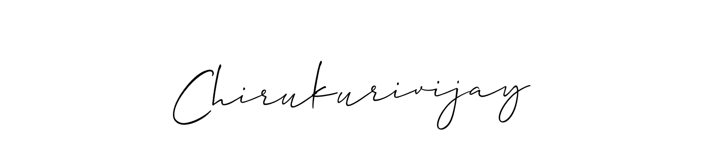 How to Draw Chirukurivijay signature style? Allison_Script is a latest design signature styles for name Chirukurivijay. Chirukurivijay signature style 2 images and pictures png