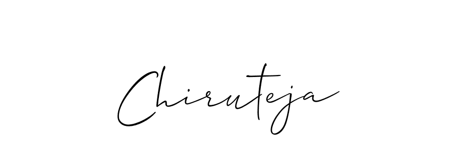 How to make Chiruteja name signature. Use Allison_Script style for creating short signs online. This is the latest handwritten sign. Chiruteja signature style 2 images and pictures png