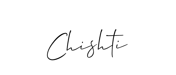 The best way (Allison_Script) to make a short signature is to pick only two or three words in your name. The name Chishti include a total of six letters. For converting this name. Chishti signature style 2 images and pictures png