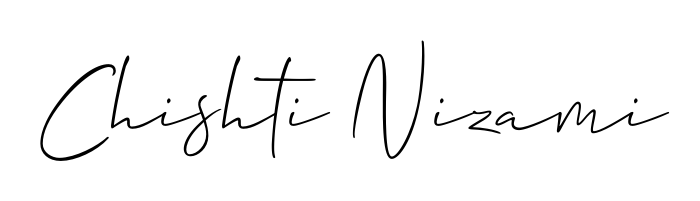 If you are searching for the best signature style for your name Chishti Nizami, here we have designed multiple signature styles using Allison_Script. Chishti Nizami signature style 2 images and pictures png