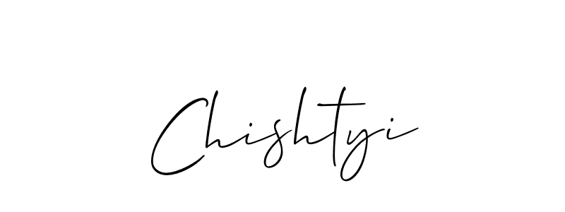 The best way (Allison_Script) to make a short signature is to pick only two or three words in your name. The name Chishtyi include a total of six letters. For converting this name. Chishtyi signature style 2 images and pictures png