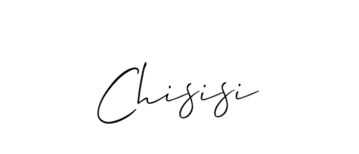 Make a beautiful signature design for name Chisisi. With this signature (Allison_Script) style, you can create a handwritten signature for free. Chisisi signature style 2 images and pictures png