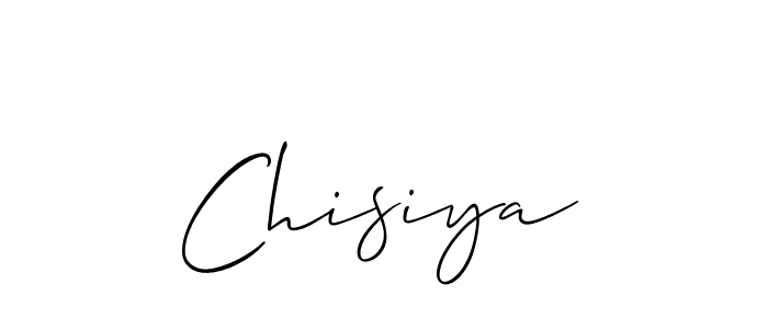 Also we have Chisiya name is the best signature style. Create professional handwritten signature collection using Allison_Script autograph style. Chisiya signature style 2 images and pictures png