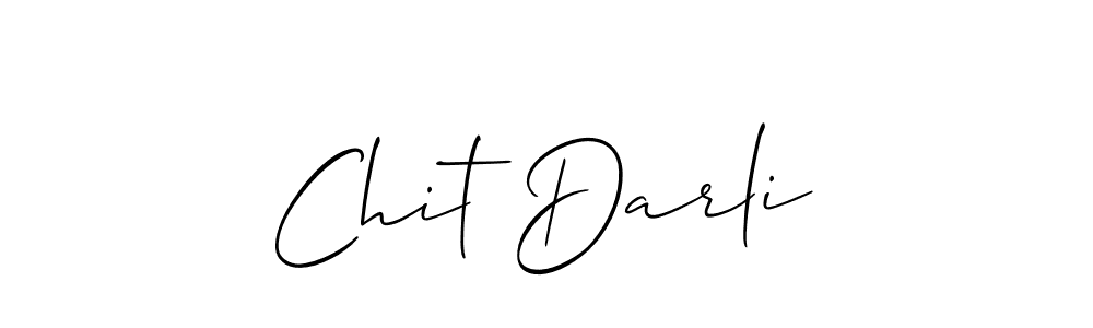 How to Draw Chit Darli signature style? Allison_Script is a latest design signature styles for name Chit Darli. Chit Darli signature style 2 images and pictures png