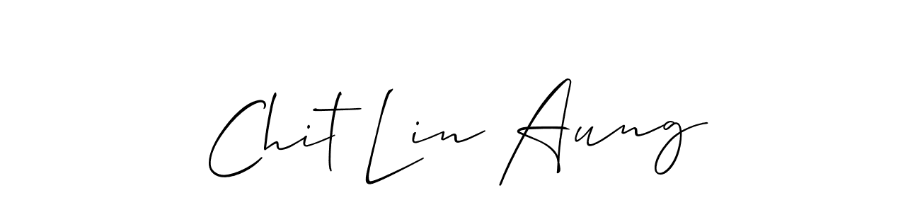 Design your own signature with our free online signature maker. With this signature software, you can create a handwritten (Allison_Script) signature for name Chit Lin Aung. Chit Lin Aung signature style 2 images and pictures png