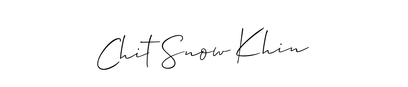 Best and Professional Signature Style for Chit Snow Khin. Allison_Script Best Signature Style Collection. Chit Snow Khin signature style 2 images and pictures png