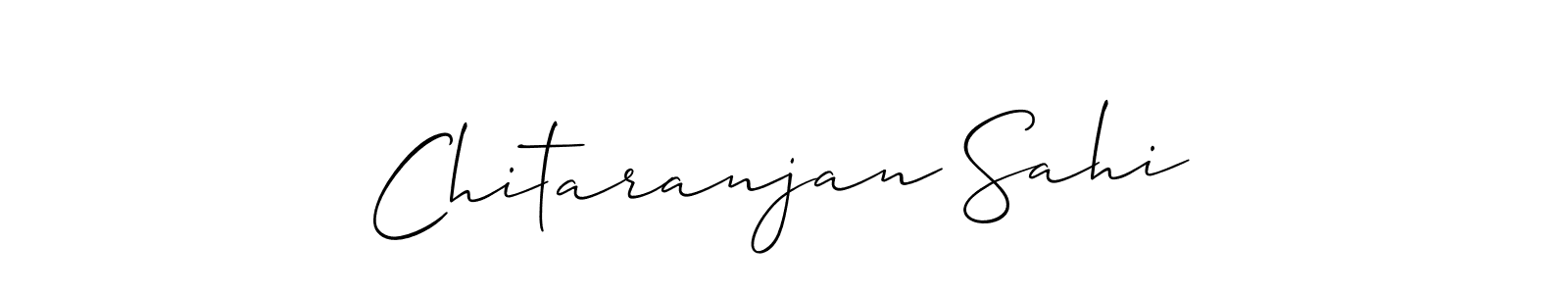 How to make Chitaranjan Sahi signature? Allison_Script is a professional autograph style. Create handwritten signature for Chitaranjan Sahi name. Chitaranjan Sahi signature style 2 images and pictures png