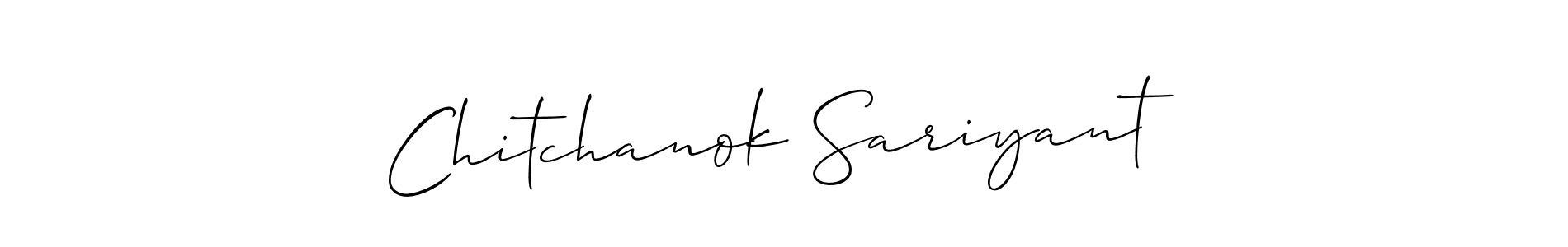 Check out images of Autograph of Chitchanok Sariyant name. Actor Chitchanok Sariyant Signature Style. Allison_Script is a professional sign style online. Chitchanok Sariyant signature style 2 images and pictures png