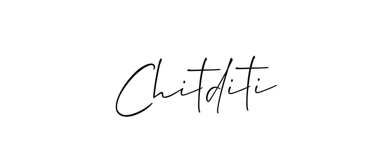 Also we have Chitditi name is the best signature style. Create professional handwritten signature collection using Allison_Script autograph style. Chitditi signature style 2 images and pictures png